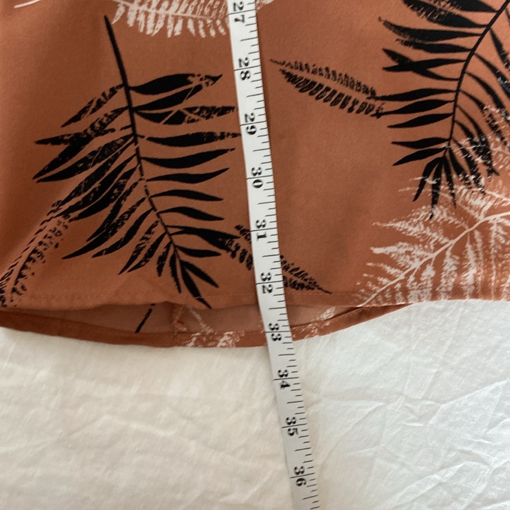 Earth tone fern slip dress or tunic - Picture 4 of 6
